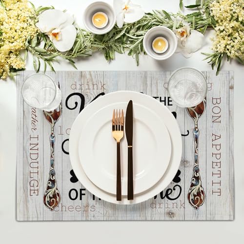 Giwawa The Kitchen is The Heart of The Home Placemats Set of 4