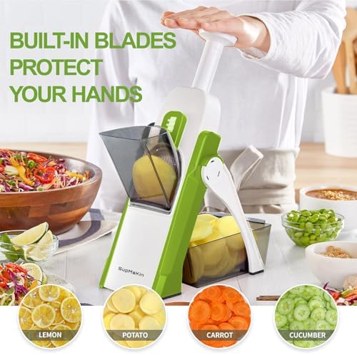 SupMaKin Adjustable Mandoline Slicer, 1-8 mm