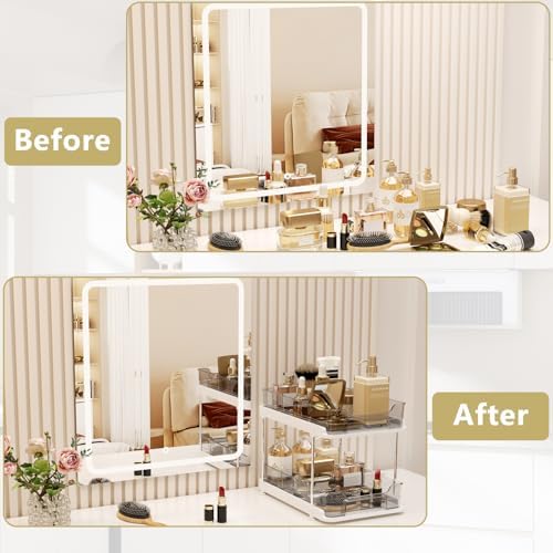 Pull Out Under Sink Organizer, 2-Tier Clear Multi-Purpose Organizer