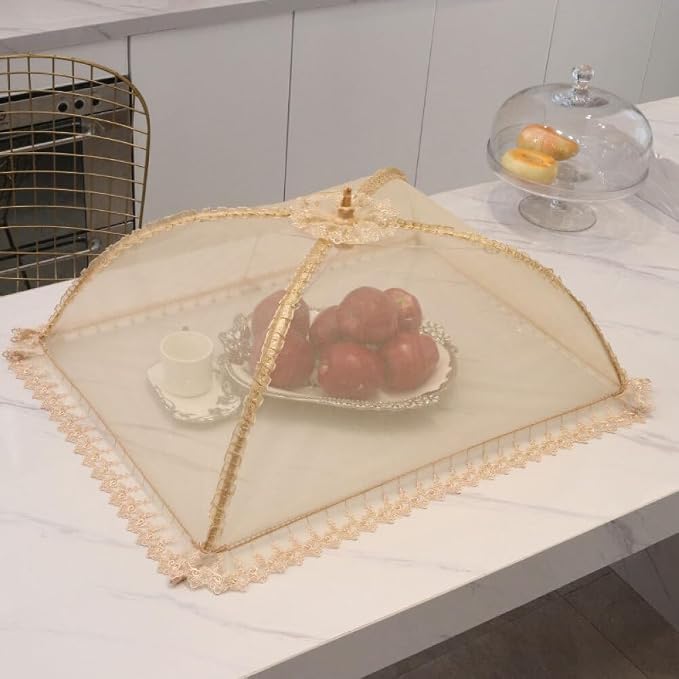 2PCS 40cmx50cm Large Premium Pop-Up Mesh Screen Food Cover Tent Umbrella - Image 4