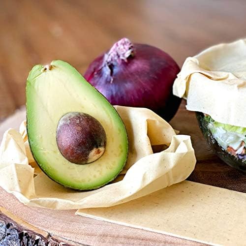 FRESHWRAP Natural Beeswax Food Wrap, 2-10" x 10"