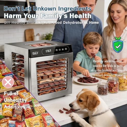 10-Tray Stainless Steel Food Dehydrator Machine
