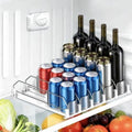 Drink Organizer for Fridge, 5 Rows, White