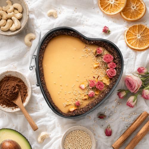Springform Cake Pan Set of 4 Nonstick Cheesecake Pans with Removable