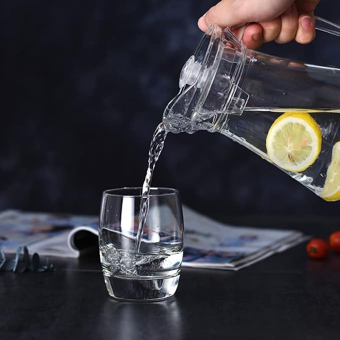 SOUJOY 2 Pack Plastic Pitcher, 68Oz Clear Iced Water Jug - Image 5