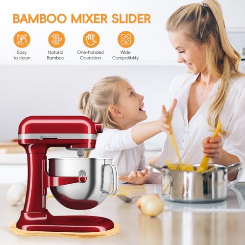 Bamboo Mixer Slider Mat for KitchenAid 5-8 Qt Stand Mixer