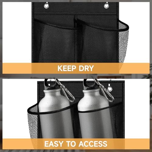 2PCS Water Bottle Organizer - 24 Holder Over The Door Water Bottle
