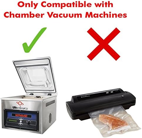 UltraSource 8" x 10" Chamber Vacuum Pouches, Pack of 1000