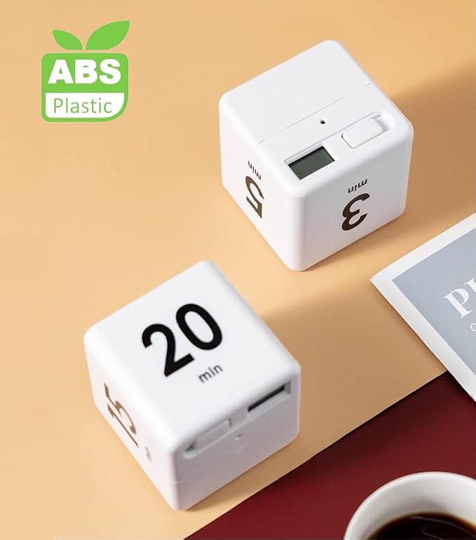 Feilifan Cube Timer, Productivity Cube Flip Timer - Image 6
