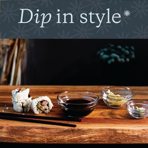 Vikko Small Glass Bowls,3.5 Inch Mise En Place Bowls, Set of 6 Glass