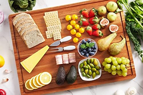 OAKSWARE Acacia Wooden Cutting Board, 30 x 22 Inch