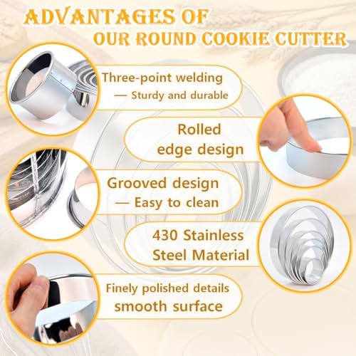 6-Piece Round Cookie Cutter Set
