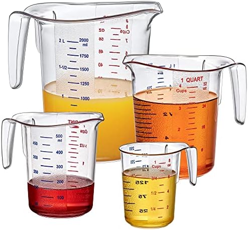 Abby - Melissa - Plastic Measuring Cups (4-Piece Set), Food-Grade