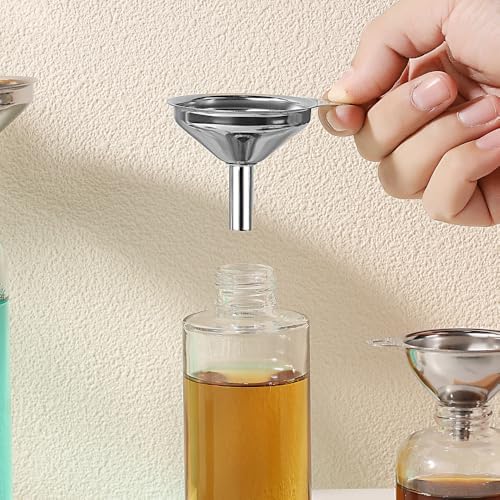3Pcs Stainless Steel Funnel Set (Large/Medium/Small) – Food Grade