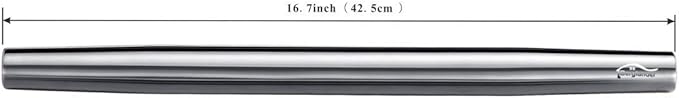 Stainless Steel Rolling Pin, Matte Finish 16.7 Inches, Berglander Rolling Pin - Image 2