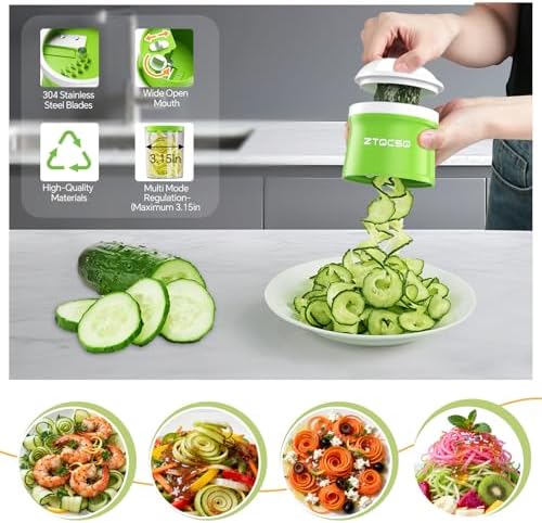 4-in-1 Adjustable Vegetable Spiralizer Slicer