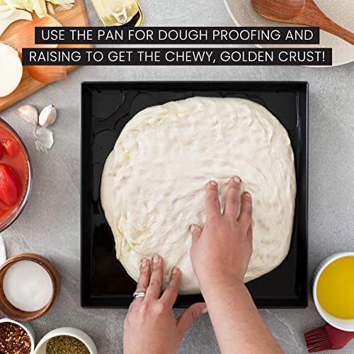 Chef Pomodoro Deep Dish Pizza Pan, Sicilian Pizza Pan, Baking Dish