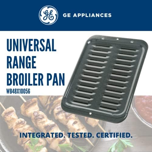 Universal Broiler Pan with Rack for Oven, Non-Stick Pan, 2 Piece Black