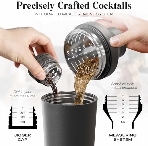 Insulated Cocktail Shaker | Vacuum Double Wall Stainless Steel