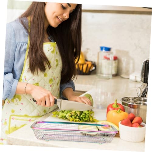 Stainless Steel Utensil Basket 2pcs for Spoons Forks Cabinet