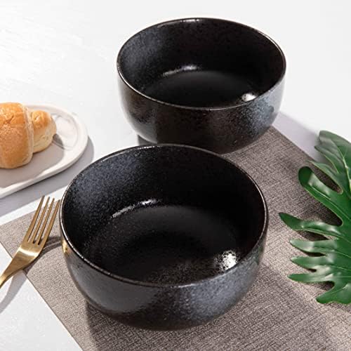 S&Q'S CERAMICS Soup Bowls - 36 Ounce Ceramic Bowl Set, Kitchen Bowls