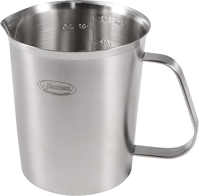 Newness Stainless Steel Measuring Cup, Metal Measuring Cup by Newness