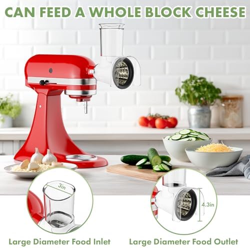 COFUN Large Cheese Grater Attachment for KitchenAid
