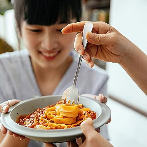 AOOSY Serving Utensils,6 Pcs Stainless Steel Silverware Serving Set