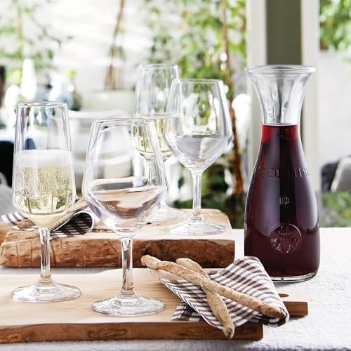 Bormioli Rocco Misura PZ Carafe Set of 2-8.5 Oz. Mini Glass Carafes