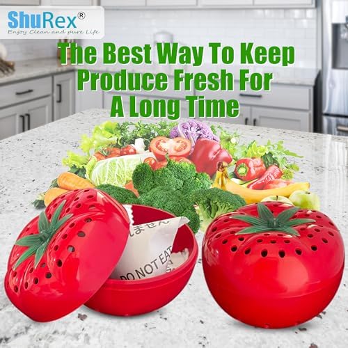 Produce Freshness Preserver Saver Kit, 2 Saver Ball + 8 Refill Sachet