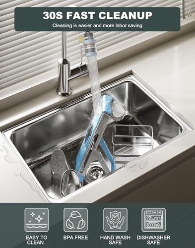 Eletronova Adjustable Mandoline Slicer, Light gray-blue