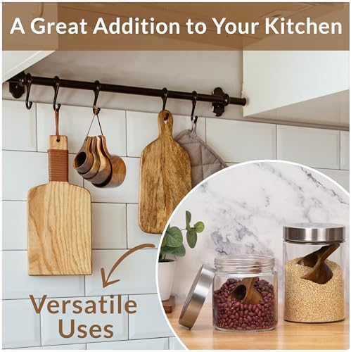 Covie Wooden Measuring Cups and Spoons Set - Cute Measuring Cups, Wood
