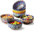 glowworm Cereal Bowls, 26 Oz Ceramic Soup Bowl Set of 6, Bohemian