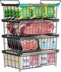 iSPECLE Stackable Deep Freezer Organizer Bins
