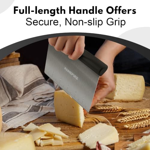 Multi-Purpose Stainless Steel Bench Scraper Dough Blender & Pastry
