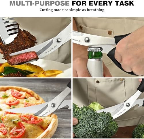 Kitchen Scissors Heavy Duty BBQ Shears, Super Sharp All Purpose