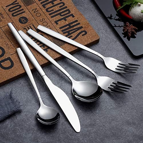 Berglander Flatware Set 20 Pieces, Stainless Steel Flatware Set