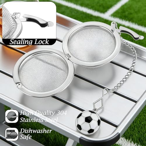 Soccer Tea Infuser Set, 2 Pack Stainless Steel Loose Leaf Tea