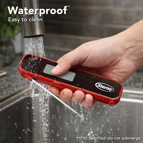 Sterno Digital Meat Thermometer, Instant Read