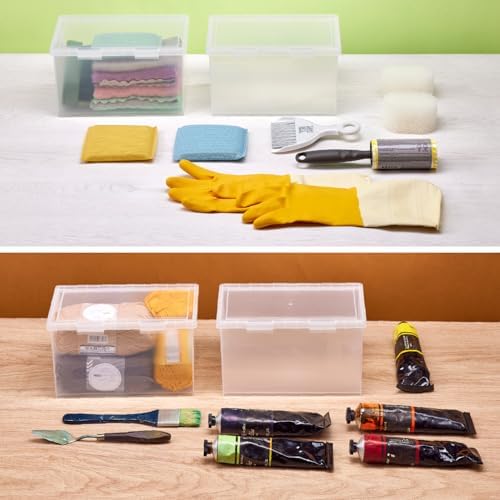Bostitch Konnect 4 Qt Storage Containers with Lids, 2 Pack