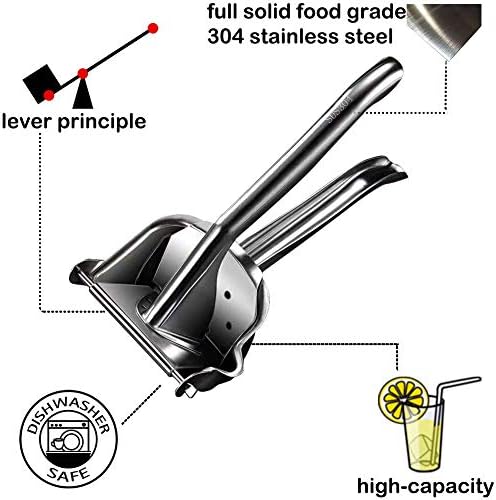 Stainless Steel Lemon Squeezer, 50 Pcs Filter Bags