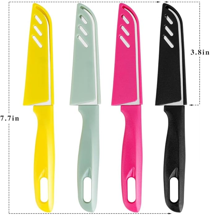 BYkooc 8 pieces Paring Knives, Ultra Sharp Vegetable and Fruit Knife, German - Image 2