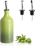 Sweejar Ceramic Olive Oil Dispenser Bottle, Opaque Oil Cruet Protects to Reduce by Sweejarco1949