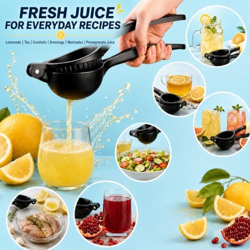 Heavy Duty Lemon Squeezer, Aluminium Alloy Manual Lemon Juicer Hand