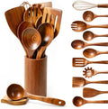 13 Pcs Teak Wood Cooking Utensil Set