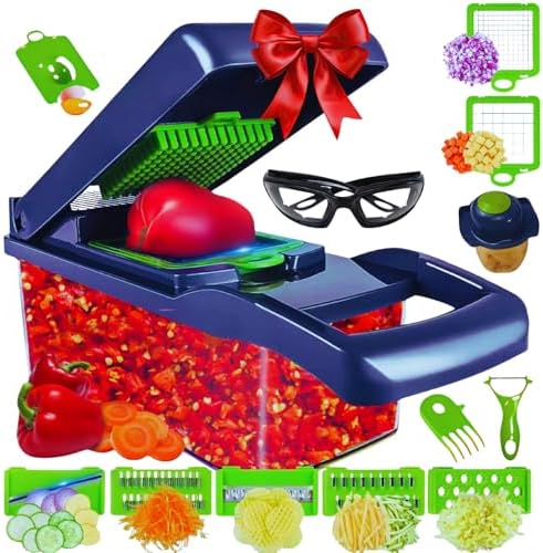 17 in 1 Vegetable Chopper with Stainless Steel Blades