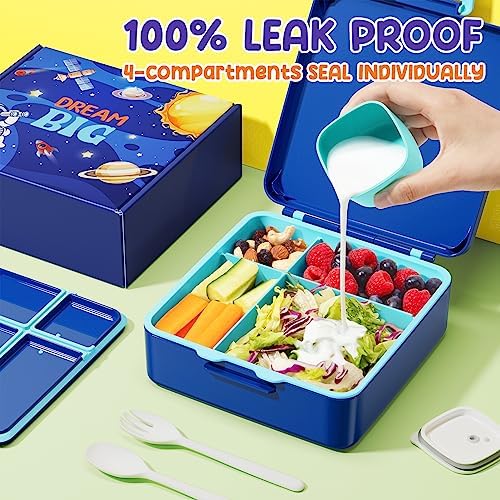 Fimibuke Bento Lunch Box for Kids, Toddler Bento Box with 4