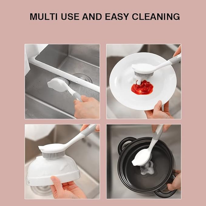 Dish Scrubber, Silicone Soft Bristles Scrub Brush - Image 6