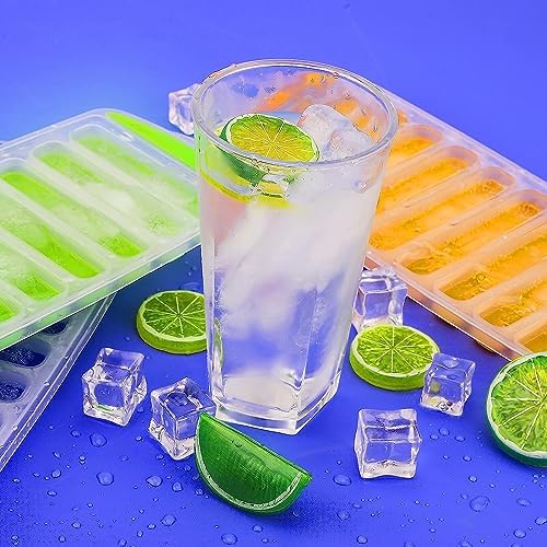 2 Pcs Long Ice Stick Tray Silicone with Lid,Water Bottle Ice Cube Tray