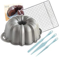 Nordic Ware Platinum Bundt Cake Pan - Finishing Tool & Cooling Rack